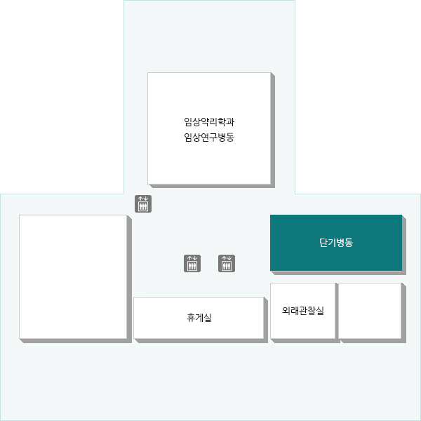 서관 6층으로 엘레베이터를 타고 올라오시면, 엘레베이터 오른쪽으로 단기병동이 있습니다.